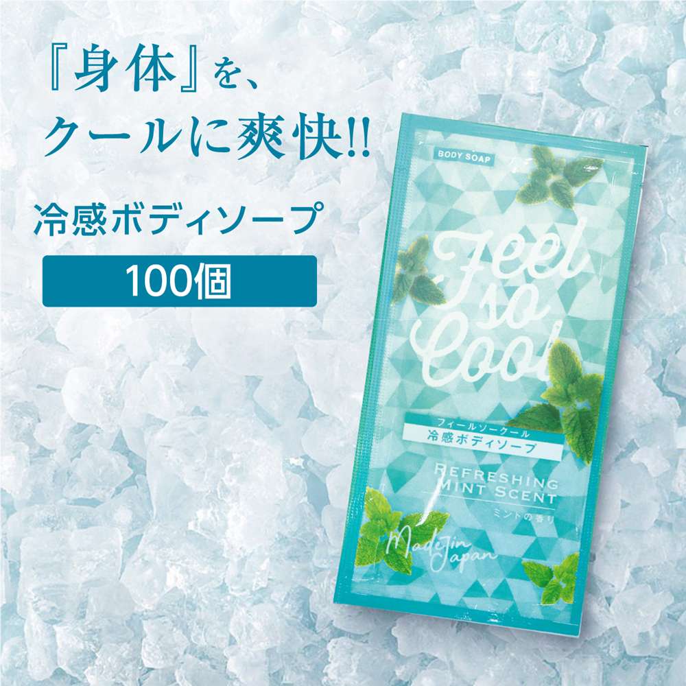 冷感 ボディソープ ペパーミントの香り 12mL フィールソークール (100個)