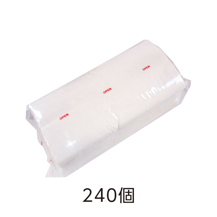 【直送品】 詰替え用 ティッシュ 200W 袋入 (240個)