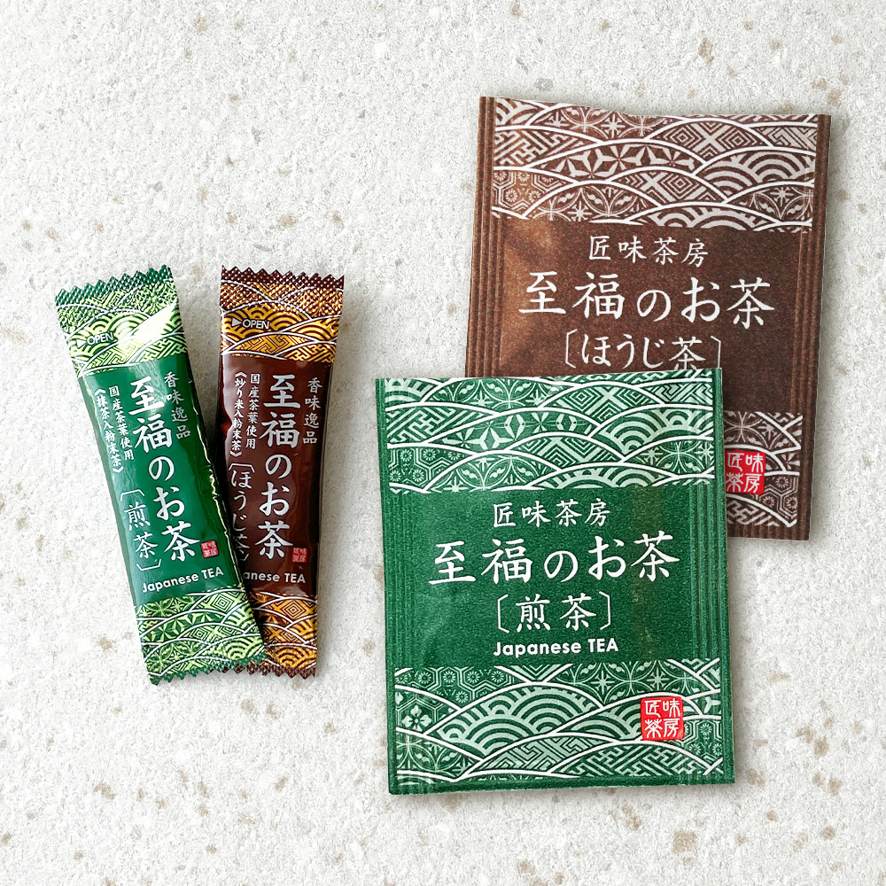 _スティックティーバッグ煎茶ほうじ茶 ホテル客室アメニティにおすすめのコーヒー・日本茶|選び方と人気商品紹介