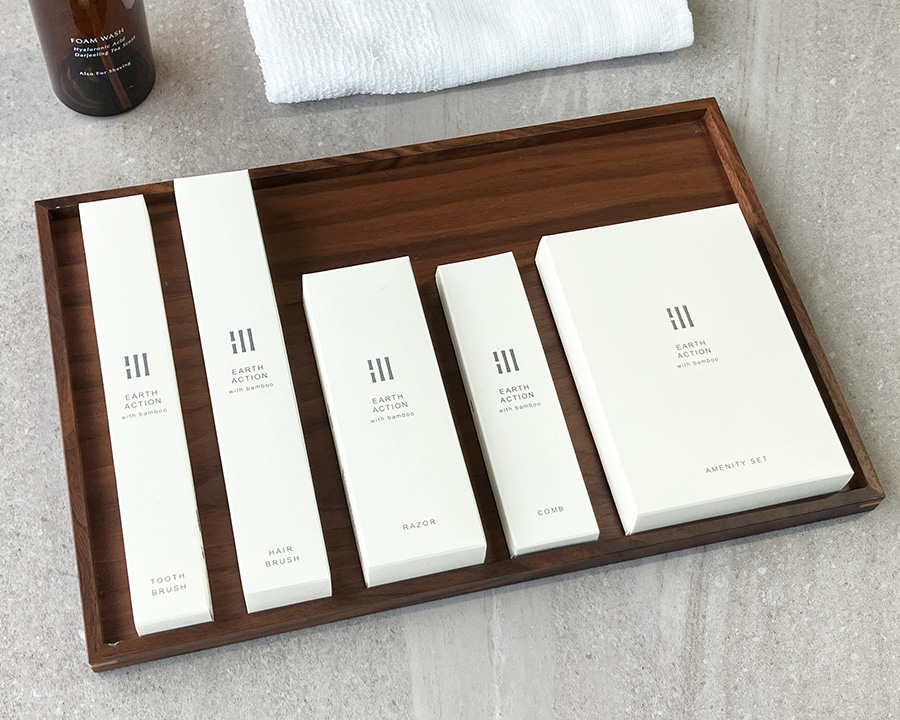EA箱入シリーズ_イメージ パッケージから選ぶ、用途別のエコアメニティ|サステナブルなホテルづくりへ