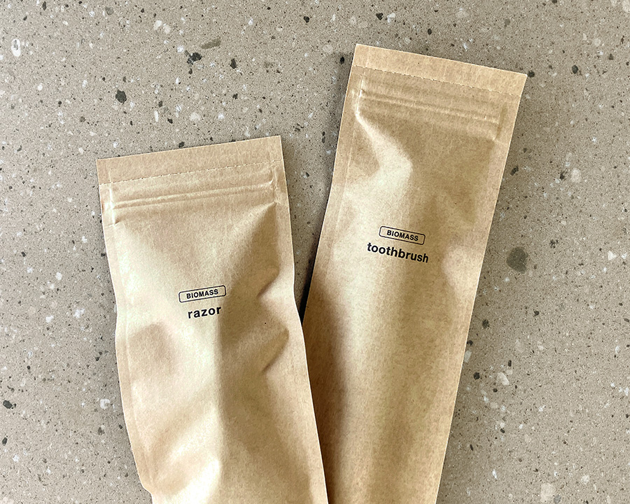 ReシリーズZIPイメージ パッケージから選ぶ、用途別のエコアメニティ|サステナブルなホテルづくりへ