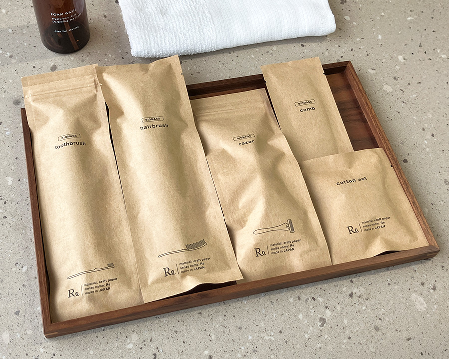 Reシリーズ_イメージ パッケージから選ぶ、用途別のエコアメニティ|サステナブルなホテルづくりへ