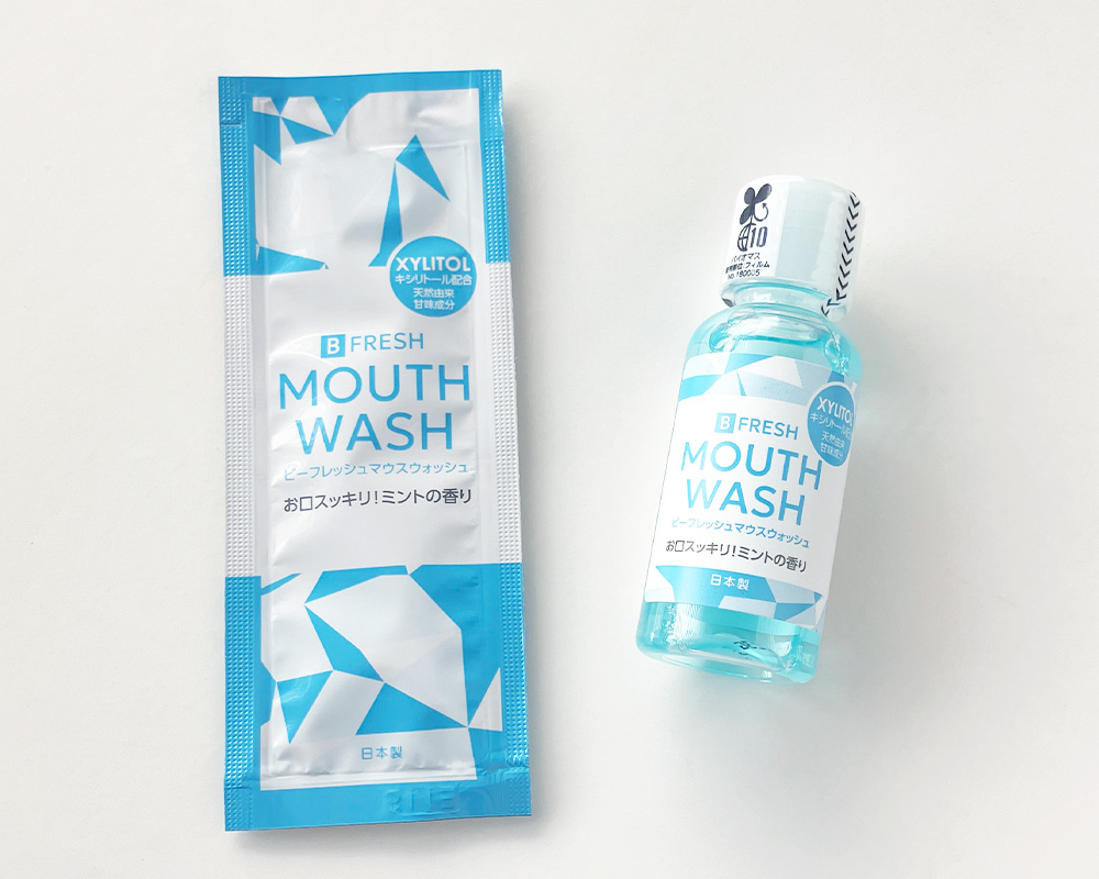 10mLと30ml 小さな気配りが伝わるアメニティ｜マウスウォッシュ ビーフレッシュ